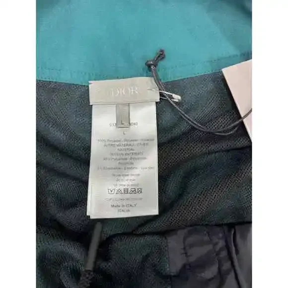 Dior CD Icon Green Boxer Shorts Board Short String Swimming Swim Trunks L Large